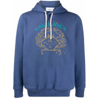 Casablanca embroidered Cancer hoodie - Azul