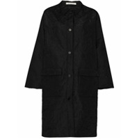 Cecilie Bahnsen Casaco oversized com bordado - Preto