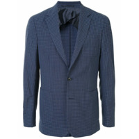 Cerruti 1881 Blazer xadrez com abotoamento simples - Azul