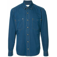 Cerruti 1881 Camisa jeans mangas longas - Azul