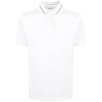 Cerruti 1881 Camisa polo com listras contrastantes - Branco