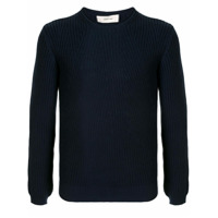 Cerruti 1881 Suéter de tricô canelado - Azul