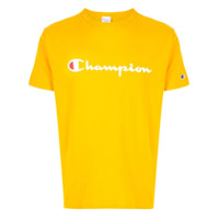 Champion Camiseta decote careca com estampa de logo - Amarelo