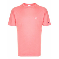 Champion Camiseta decote careca com logo bordado - Rosa