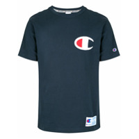 Champion Camiseta decote careca com patch de logo - Azul