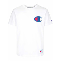Champion Camiseta decote careca com patch de logo - Branco