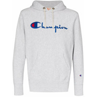 Champion script embroidered logo hoodie - Cinza