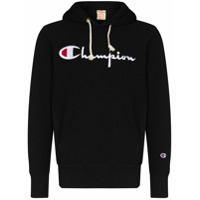 Champion script embroidered logo hoodie - Preto