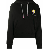 Chiara Ferragni Moletom com capuz e logo bordado - Preto