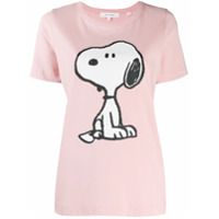 Chinti and Parker Camiseta com estampa Snoopy - Rosa
