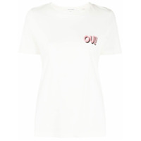 Chinti and Parker Camiseta com slogan - Branco