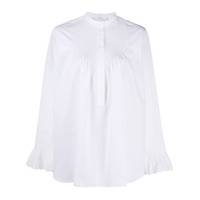 Chloé Blusa mangas longas com detalhe de pregas - Branco