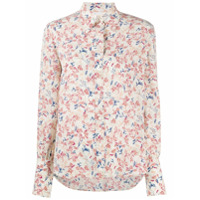 Chloé Camisa com estampa floral de seda - Neutro