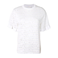 Chloé Camiseta de tricô texturizada - Branco