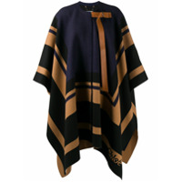 Chloé Pelerine de lã com padronagem de listras - Neutro