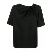 Christian Wijnants Camiseta com detalhe franzido - Preto