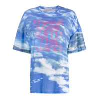 Christopher Kane Camiseta Make Love with the Wind - Azul