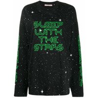 Christopher Kane Camiseta mangas longas Sleep with the Stars - Preto