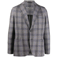 Circolo 1901 Blazer mangas longas com padronagem xadrez - Cinza