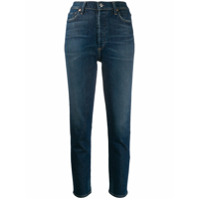 Citizens of Humanity Calça jeans slim Olivia com cintura alta - Azul