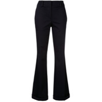 CK Calvin Klein Calça flare com listra lateral - Azul