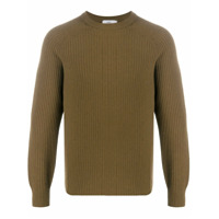 Closed Suéter decote careca de tricô canelado - Marrom