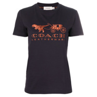 Coach Camiseta com bordado 'Rexy Carriage' - Preto