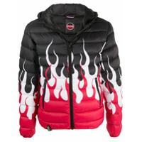 Colmar Jaqueta matelassê com estampa de chama - Preto