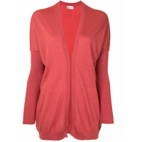Colombo open front rib-trimmed cardigan - Rosa