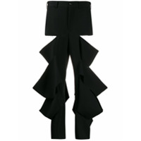 Comme Des Garçons Calça cintura alta - Preto