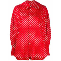 Comme Des Garçons Girl polka dot print shirt - Vermelho