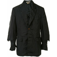 Comme Des Garçons Homme Plus raw edged layered jacket - Preto