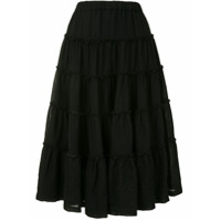 Comme Des Garçons Noir Kei Ninomiya tiered skirt - Preto