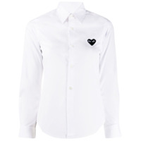 Comme Des Garçons Play Camisa mangas longas com logo - Branco