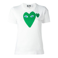 Comme Des Garçons Play Camiseta com estampa - Branco