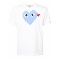 Comme Des Garçons Play Camiseta com estampa de coração - Branco