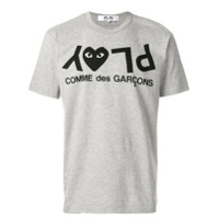 Comme Des Garçons Play Camiseta 'Play' - Cinza