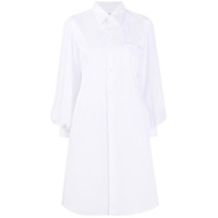 Comme Des Garçons pointed collar shirt dress - Branco