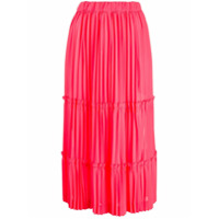 Comme Des Garçons Saia cintura alta com amarração - Rosa