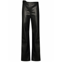 Commission high-waist shine-effect trousers - Preto