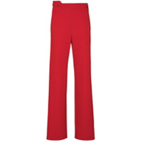 Commission high-waist straight-leg trousers - Vermelho