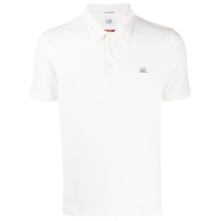 C.P. Company Camisa polo com logo bordado - Branco