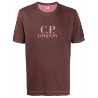 C.P. Company Camiseta com estampa de logo - Vermelho