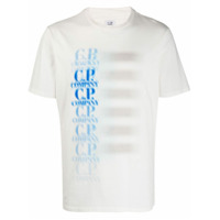 C.P. Company Camiseta mangas curtas com estampa de logo - Branco