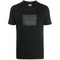 C.P. Company Camiseta mangas curtas com estampa de logo - Preto