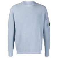 C.P. Company Suéter de algodão e tricô canelado - Azul