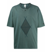 Craig Green Camiseta com bordado de losango - Azul