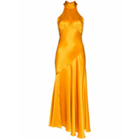 De La Vali Vestido frente única midi 'Vivienne' - Amarelo
