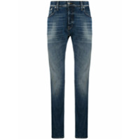 Department 5 Calça jeans slim com 5 bolsos - Azul