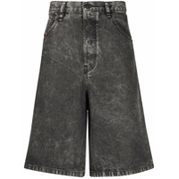 Diesel Bermuda jeans modelagem larga - Cinza